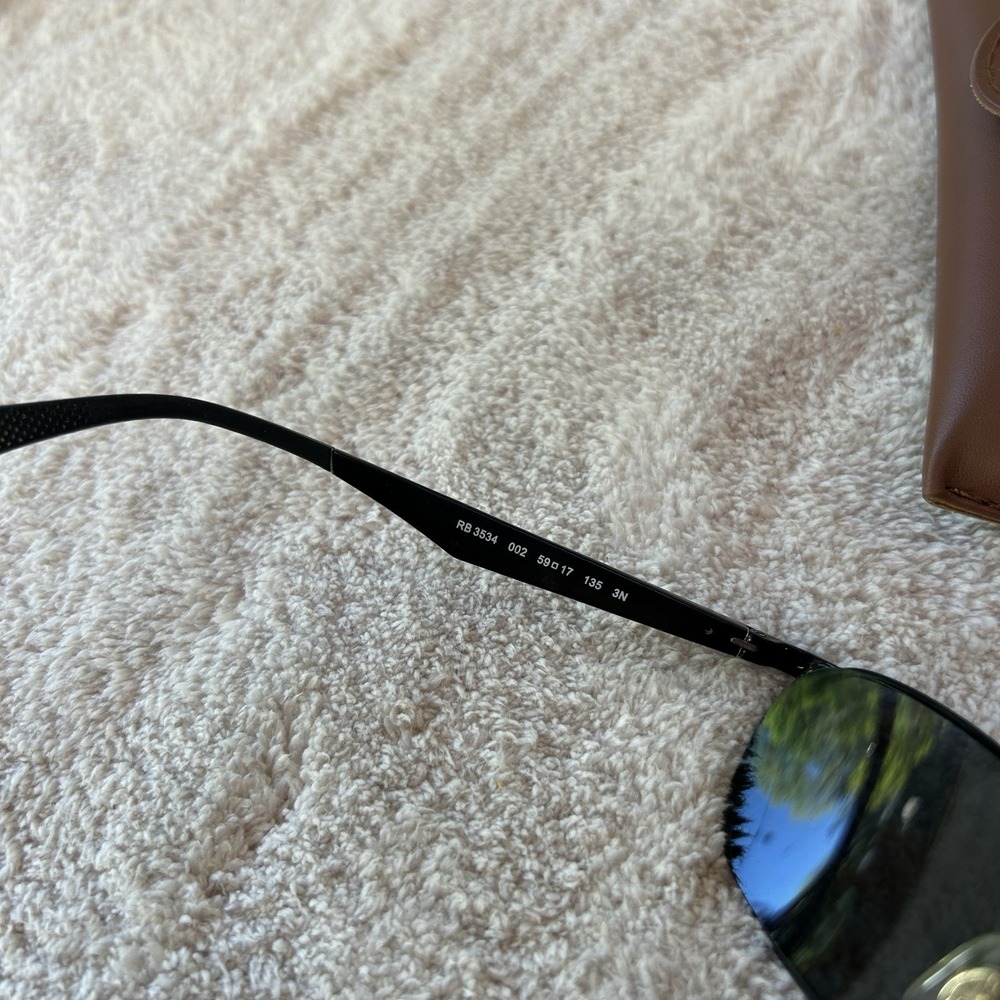 Ray Ban Eyeglasses, Frames Only, RB 3534 002, 59-17-135, 3N, Black - Picture 5 of 9